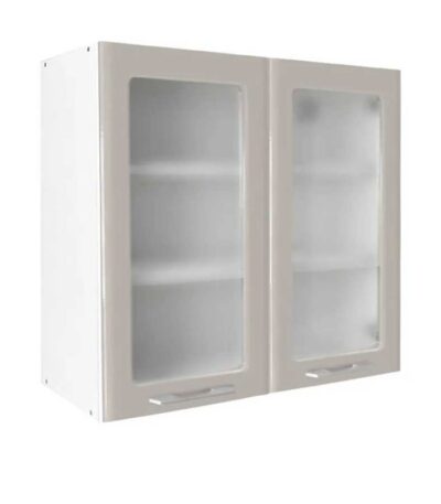 Viseći kuhinjski element V80S 80 cm MDF Kašmir sa staklenim vratima