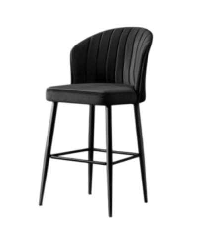 Barska stolica RUBI crna – elegantni bar & dining model